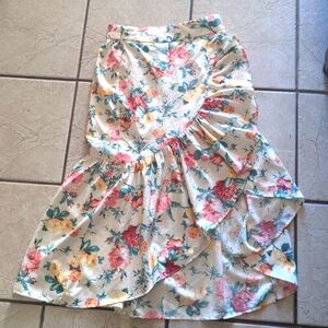 Milk and Honey Floral High Low Skirt
